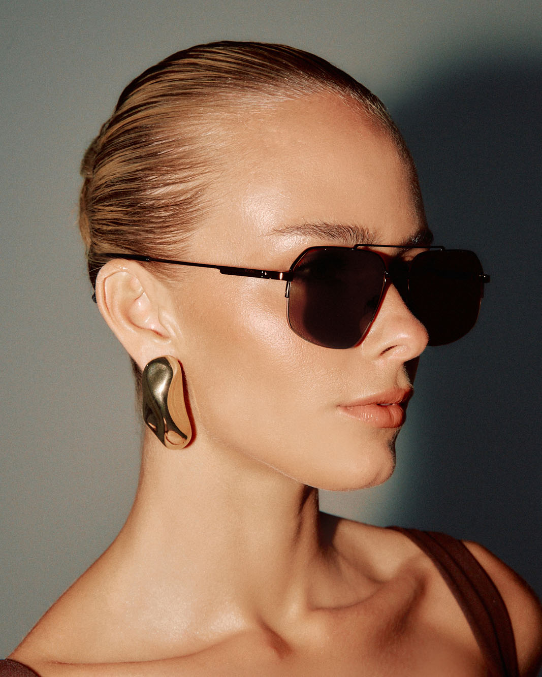 THE HOOPER - BRONZE-DARK CHOCOLATE