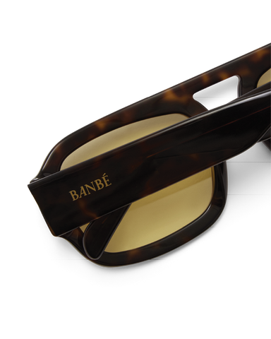 THE SUKI - DARK HAVANA TORT-YELLOW